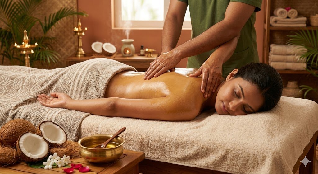 Coconut Oil For Message to Relieve Stress and Tension