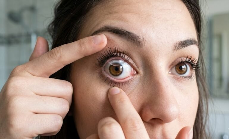 Lost Contact Lens in Eye Causes and Solutions